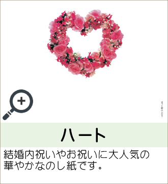 ”結婚内祝いやお祝いに大人気の華やかなのし紙です。”